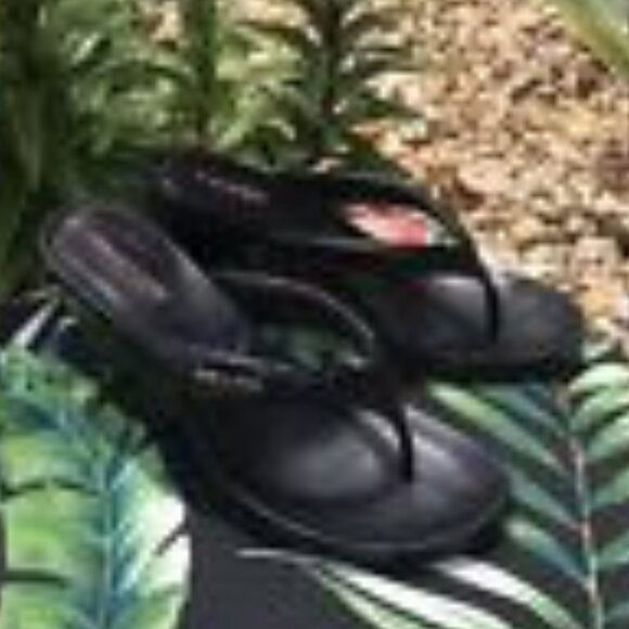 PRADA black patent Thong Slide Heel Sandal 38, US 8 - Picture 1 of 1